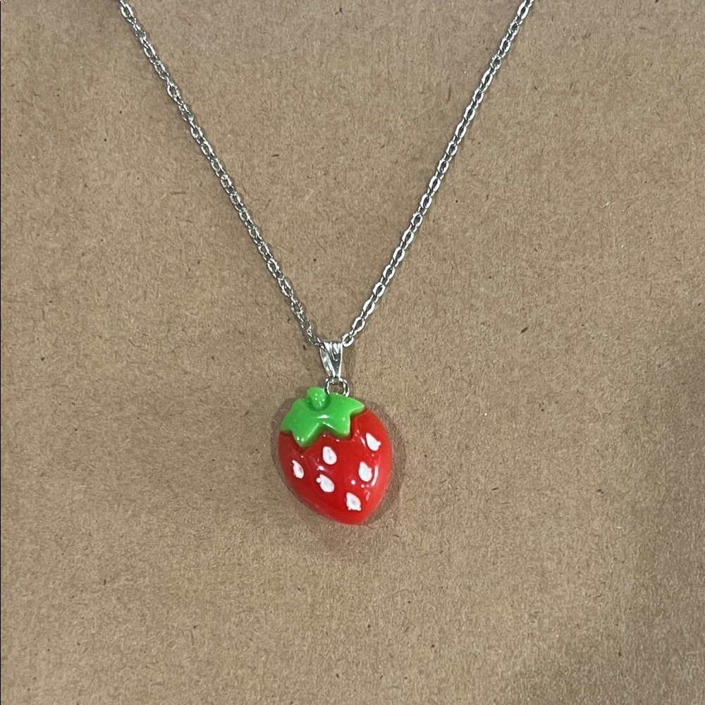 3/$30 • Strawberry Pendant Necklace